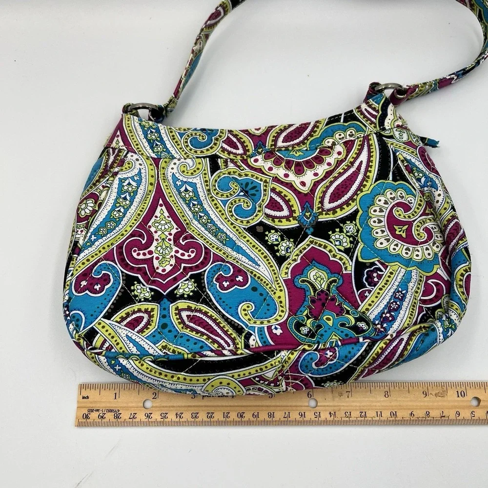 Vintage Y2K Vera Bradley Zoe Silk Paisley Limited Edition Shoulder Bag Purse